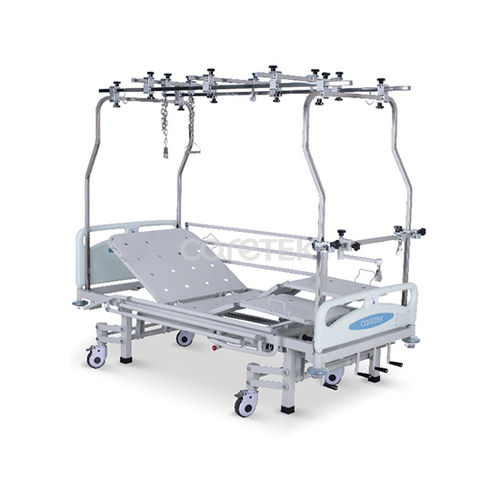 Медицинская кровать - M410-03 - Caretek Medical - ручная / с регулируемой высотой / на роликах