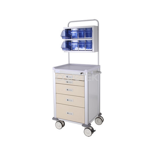 Тележка для анестезии - CAA-005 - Caretek Medical - медицинская / для медицинских приборов / 5 выдвижных ящиков