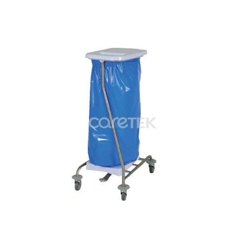 Тележка для белья для больниц - CB10P & BASECB - Caretek Medical - для домашнего хозяйства / транспортная / с ящиком для хранения