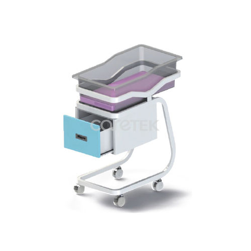 Медицинская люлька на роликах - N101 - Caretek Medical - с ящиком для хранения / прозрачная