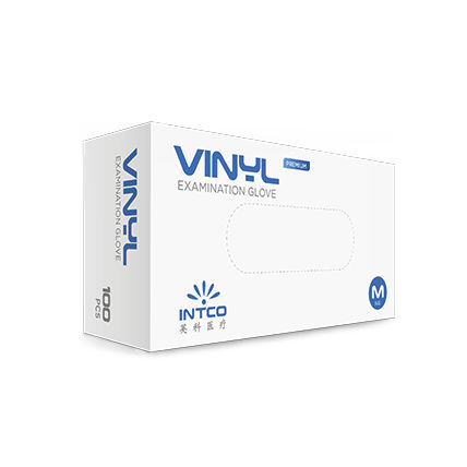 Виниловая перчатка - VG-101,  - INTCO Medical - медицинская / неопудренная / гипоаллергенная