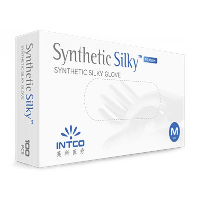 Виниловая перчатка - Silky - INTCO Medical - медицинская / неопудренная / нестерильная