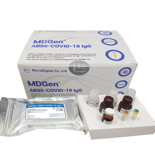 Набор для теста COVID-19 - MDGen AB96 - MicroDigital Co., Ltd. - устойчивости / IgG / SARS-COV-2