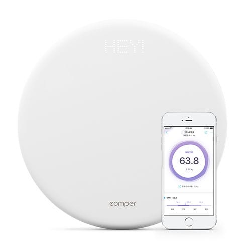 Электронное весы для взвешивания людей - Comper Healthcare - платформа / с LED-дисплеем / для смартфона