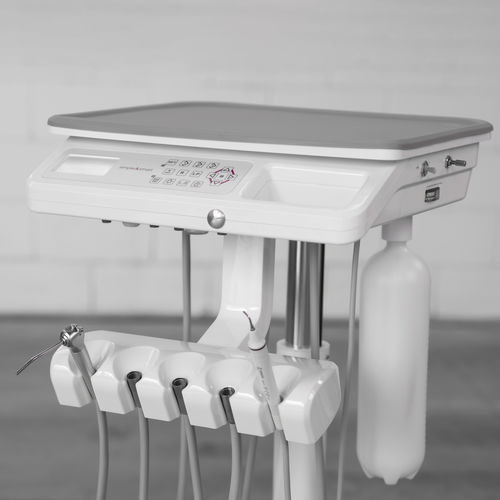 Держатель инструментов для зубной установки на роликах - INDEPENDENT CART for SURGERY - SIMPLE&SMART - 5 инструментов