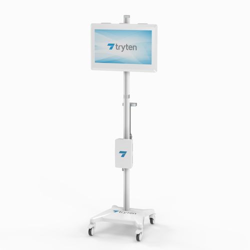 Телемедицинская тележка для видеоконференций - S5 - Tryten Technologies - с регулируемой высотой / защищенная / с сенсорным экраном