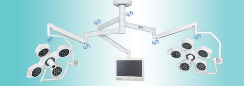 Потолочный хирургический светильник - Medlight 50+40  - Meditech India - светодиодный / 2 штатива / 96