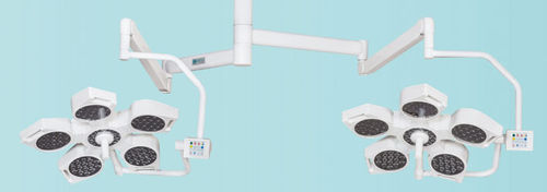 Потолочный хирургический светильник - Medlight 50+50 - Meditech India - светодиодный / 2 штатива / 96