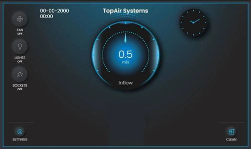 Устройство управления скорости воздуха - AFA  - TopAir Systems, Inc. - для вытяжных колпаков / с сенсорным экраном