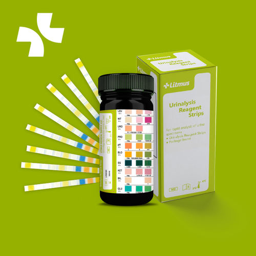 Тест-полоска для анализа мочи - Litmus Medical Supply - ацетонурия / на гематурию / для протеинов