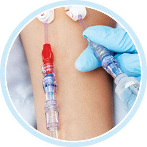 Соединитель для перфузии с гемостатическим клапаном - Neutron&reg; - ICU Medical - прямой
