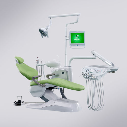 Стоматологическая установка с монитором - X1-2020 - Foshan Cingol Medical Instrument Co.,Ltd - с держателем инструментов / со светодиодной подсветкой