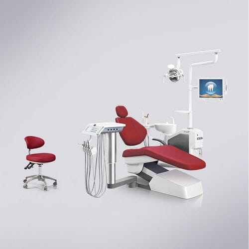 Стоматологическая установка с монитором - X3+ - Foshan Cingol Medical Instrument Co.,Ltd - с держателем инструментов / со светодиодной подсветкой