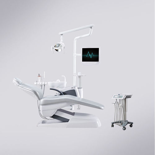 Стоматологическая установка с монитором - X1+ CART - Foshan Cingol Medical Instrument Co.,Ltd - с держателем инструментов / со светодиодной подсветкой