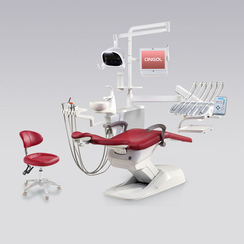 Стоматологическая установка с монитором - X3 2020 Top - Foshan Cingol Medical Instrument Co.,Ltd - с держателем инструментов / со светодиодной подсветкой