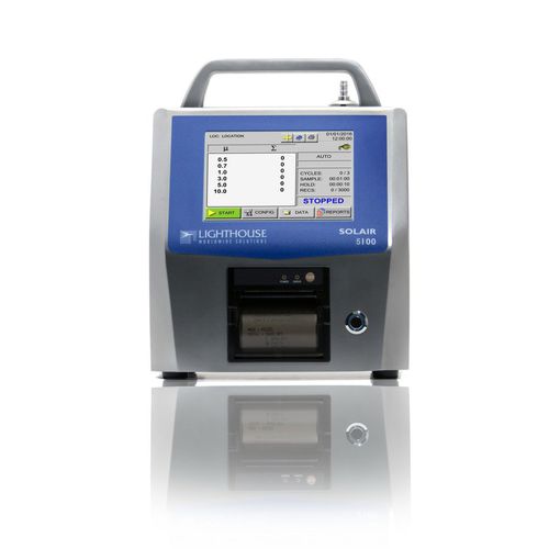 Счетчик частиц лазер - Solair 5100 - Lighthouse Worldwide Solutions - для чистых помещений / переносной / 8 каналов