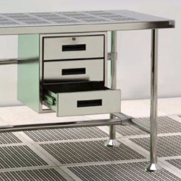 Медицинский выдвижной ящик - DRAWER-3 - Palbam Class - для чистых помещений / из нержавеющей стали