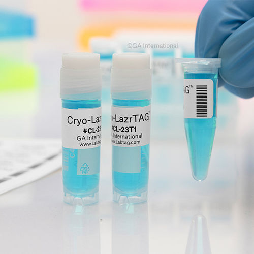 Этикетка для трубок - Cryo-LazrTAG™  - GA International - для микропластин / для пузырьков / для криогенных камер