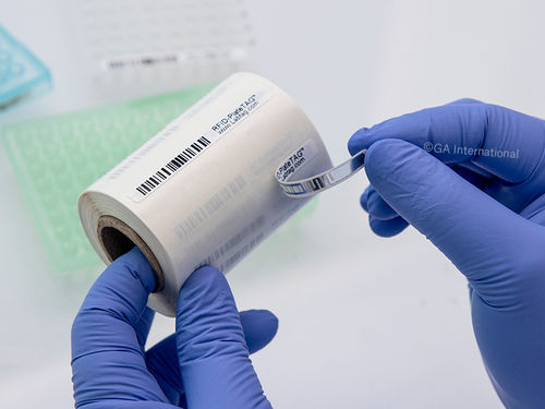 Рулон этикеток для микропластин - RFID-PlateTAG™ - GA International - глубокая заморозка / термостойкий / RFID
