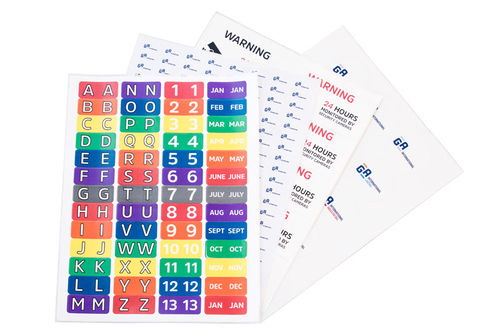 Этикетка для трубок - Laser & Inkjet Labels - GA International - для пипеток / неподвижная