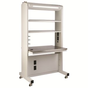 Мобильный лабораторный стол - Optima™  - Mott Manufacturing - с полками