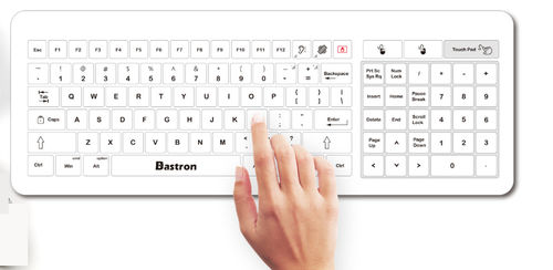 Медицинская клавиатура с сенсорной панелью - B45-USB - Bastron - USB / водостойкая