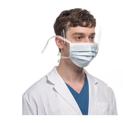 Xирургическая маска EN14683 - FS3FMBLB25 - Spro Medical Supplies - стандарт ASTM / из полипропилена / с забралом