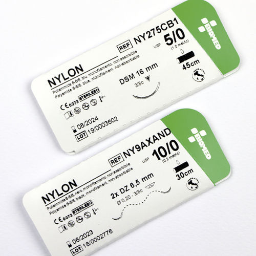 Шовный материал нерассасывающийся - NYLON - Bio Sud Medical Systems - для ортопедической хирургии / для офтальмологической хирургии / для сердечно-сосудистой хирургии