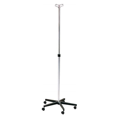 Стойка для сыворотки на роликах - K606628 - Karrel Health Solutions - 2 крюка / из алюминия