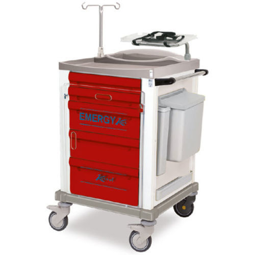 Медицинская тележка - K820210 - Karrel Health Solutions - для неотложной помощи / для инструментов / для дефибриллятора