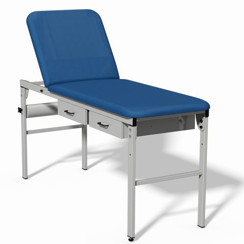 Ручной диагностический стол - 112  - Plinth Medical - с регулируемой спинкой / с фиксированной высотой / с ящиком для хранения