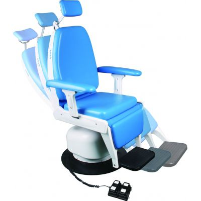 Электрическое стоматологическое кресло - FK-ENT1900D - Tonglu Fuke Medical Instrument - фиксированное / синее / регулируемое по высоте