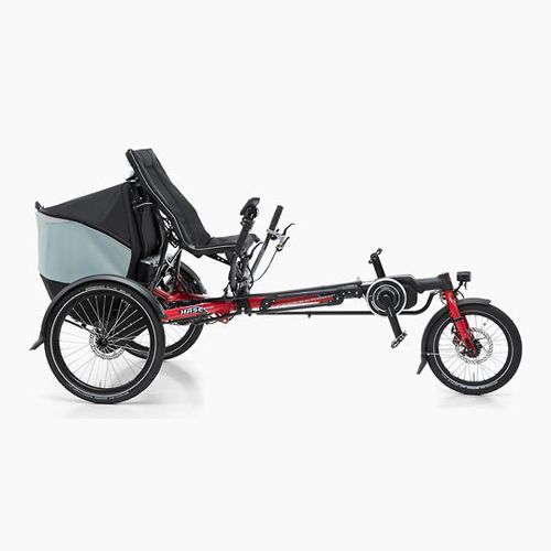 Лежачий трехколесный велосипед с педалями - LEPUS - Hase Bikes - электрический / для взрослых / складной