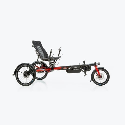 Лежачий трехколесный велосипед с педалями - LEPUS E - Hase Bikes - электрический / для взрослых / складной