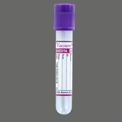 Цилиндрическая пробоотборная трубка - VS-K3 - CML Biotech - из ПЭТФ / для отбора проб / K3-EDTA