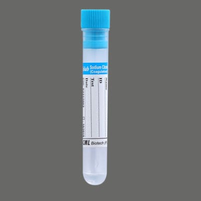 Пробоотборная трубка для анализа коагуляции - SL-Nac	 - CML Biotech - цилиндрическая / крови / цитрат натрия