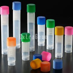 Лабораторная криопробирка - CR-1.2EA,CR-4.0EA-S	 - ExtraGene,Inc. - с плоским дном / из полипропилена / для микроцентрифуг