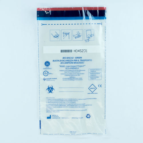 Пакет для упаковки для опасных продуктов -  02 GREEN - M.&G. INTL srl - для биологической продукции / для биологических проб / из пластика
