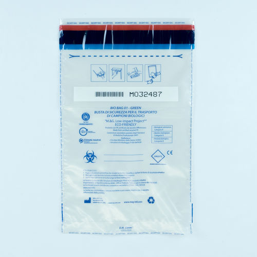 Пакет для упаковки для опасных продуктов - 01 GREEN - M.&G. INTL srl - для биологической продукции / для биологических проб / из пластика