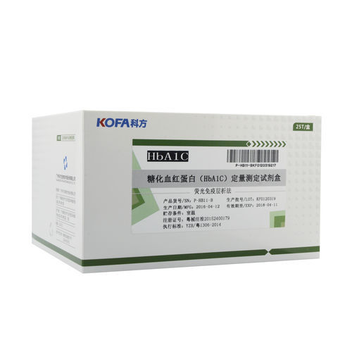 Набор для теста HbA1c - Guangzhou KOFA Biotechnology Co.,Ltd. - для диабета / цельной крови / с радиальным потоком