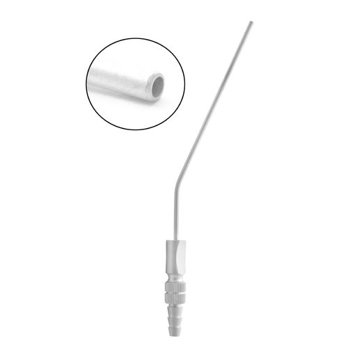 Канюля стоматологической отсасывающей системы - LD29-115 - Lenox Instrumentation - Фрезьера / изогнутая / из нержавеющей стали