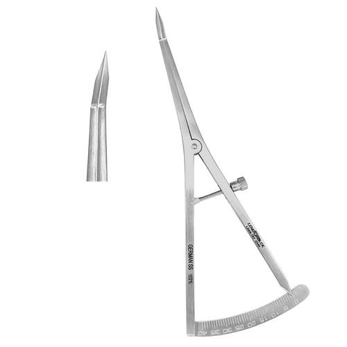 Штангенциркуль для стоматологии - LD23-107 - Lenox Instrumentation - Кастровьехо / изогнутый