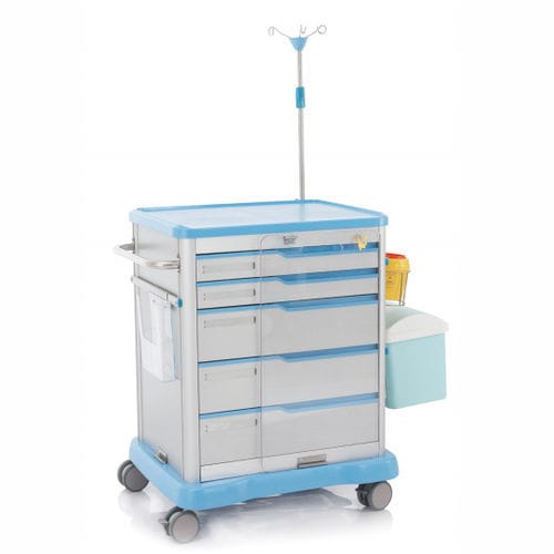 Медицинская тележка - W3703 - Sichuan Yufeng Medical Equipment Co., Ltd. - для больниц / для неотложной помощи / для интенсивной терапии