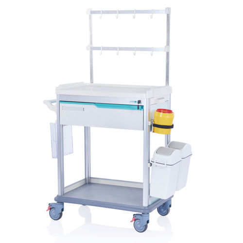 Медицинская тележка - W3712 - Sichuan Yufeng Medical Equipment Co., Ltd. - для инструментов / мусорный контейнер / для медицинского ухода
