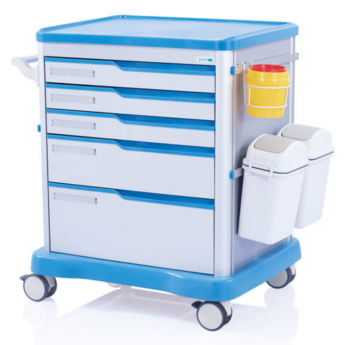 Медицинская тележка - W3706 - Sichuan Yufeng Medical Equipment Co., Ltd. - для общего применения / мусорный контейнер / для медицинского ухода