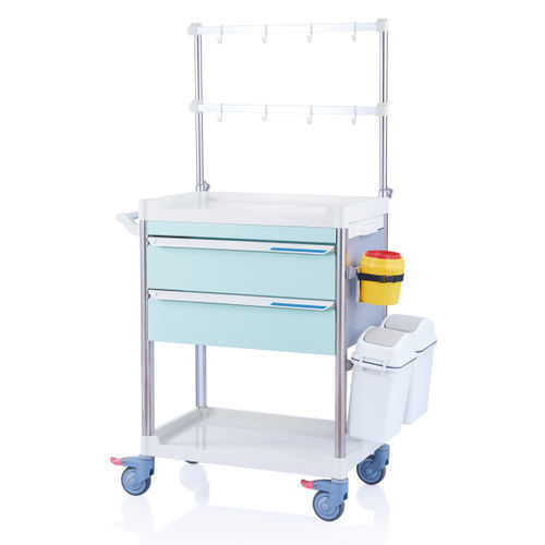 Медицинская тележка - W3929 - Sichuan Yufeng Medical Equipment Co., Ltd. - для больниц / для общего применения / мусорный контейнер