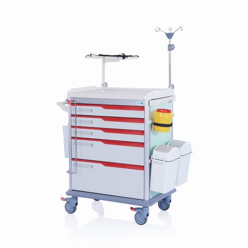 Медицинская тележка - W3711 - Sichuan Yufeng Medical Equipment Co., Ltd. - для больниц / для неотложной помощи / для интенсивной терапии
