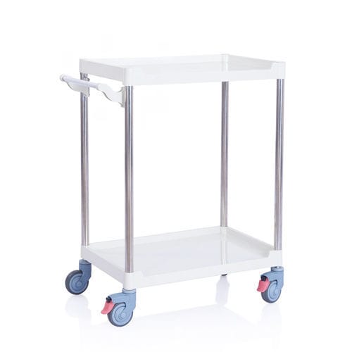 Медицинская тележка - W3932 - Sichuan Yufeng Medical Equipment Co., Ltd. - для инструментов / из пластика / 2 уровня