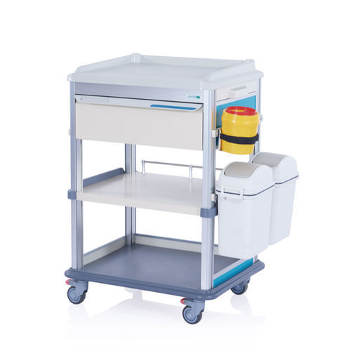 Тележка для больниц - W3723 - Sichuan Yufeng Medical Equipment Co., Ltd. - для медицинского ухода / из пластика / с выдвижным ящиком