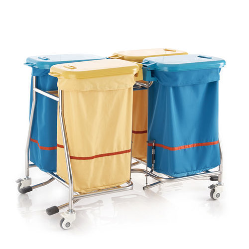 Грязная тележка с мешками - N1705 - Sichuan Yufeng Medical Equipment Co., Ltd. - медицинская / для больниц / для операционного зала